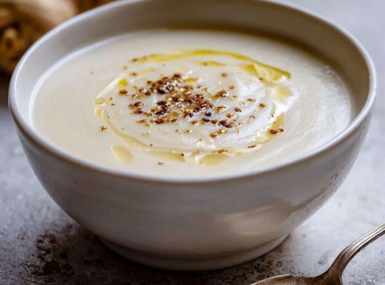 supă cremă de țelină-rădăcină