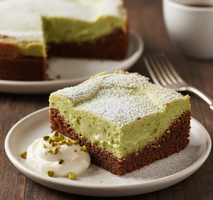 Pistachio Gooey Butter Cake